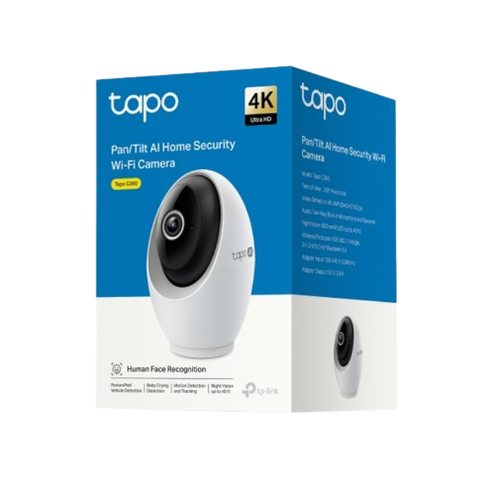 C&aacute;mara de seguridad inteligente 360&ordm; para interior con resoluci&oacute;n 4K y detecci&oacute;n IA local -  Pack 2