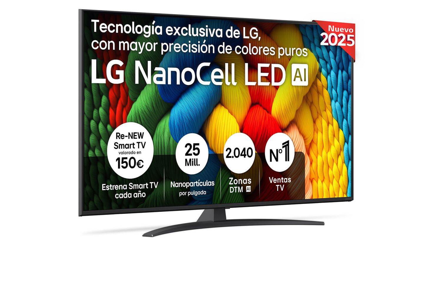 Smart TV LG NanoCell AI NANO81 55 pulgadas 4K 2025