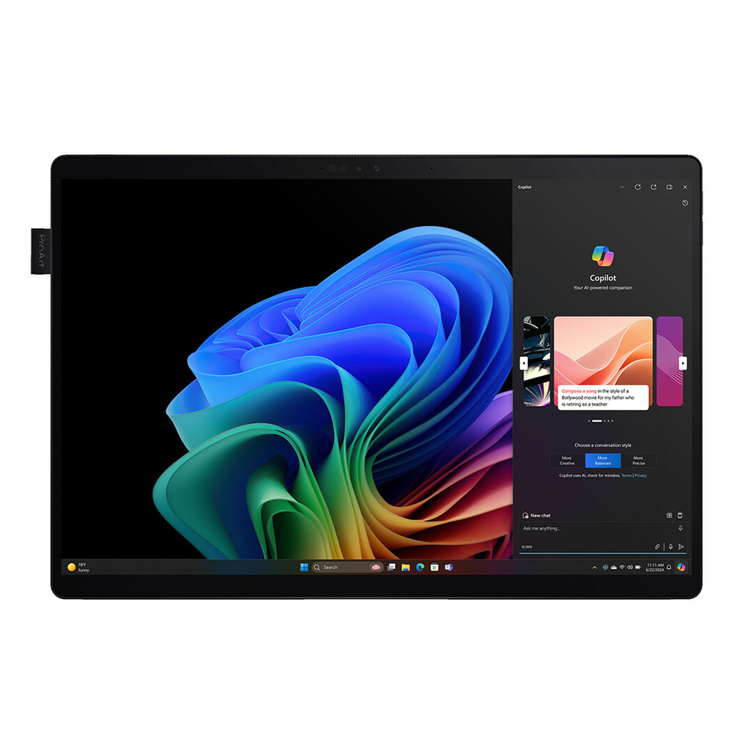 ASUS ProArt PZ13 OLED HT5306QA-LX004W Copilot+ PC - Ordenador Port&aacute;til 13.3" 3K (Qualcomm Snapdragon X Plus (X1P-42-100), 16GB RAM, 1TB SSD, Adreno GPU, Windows 11 Home) Negro Nano - Tec. QWERTY Esp, Qualcomm Snapdragon, 3,4 GHz, 33,8 cm (13.3"), 2880 x 1800 Pixeles, 16 GB, 1 TB