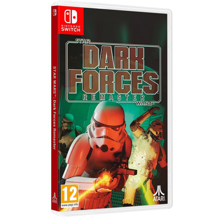 STAR WARS&trade; DARK FORCES REMASTER SWITCH JUEGO F&Iacute;SICO PARA NINTENDO SWITCH VERSI&Oacute;N ESPA&Ntilde;OLA GARANT&Iacute;A EUROPEA EU WARRANTY

Star Wars&trade;: Dark Forces Remaster con esta versi&oacute;n completamente remasterizada con KEX, su motor gr&aacute;fico propietario. Tanto los amantes de este cl&aacute;sico como los nuevos jugadores disfrutar&aacute;n de Star Wars: Dark Forces Remaster gracias a su experiencia de juego mejorada, texturas en alta resoluci&oacute;n, iluminaci&oacute;n y renderizado mejorados, y compatibilidad con mandos modernos.

 

El Star Wars: Dark Forces original lanzado en 1995 fue toda una revoluci&oacute;n en el g&eacute;nero de los FPS, ya que permiti&oacute; a los jugadores moverse m&aacute;s libremente e interactuar con los mapas, adem&aacute;s de incluir una amplia selecci&oacute;n de objetos y potenciadores y fascinantes entornos.

 

La primera incursi&oacute;n de Star Wars en el g&eacute;nero de los FPS pone a los jugadores en la piel de Kyle Katarn, un desertor del Imperio Gal&aacute;ctico que se gana la vida como mercenario al mejor postor. Katarn se une a la divisi&oacute;n de operaciones encubiertas de la Alianza Rebelde con la misi&oacute;n de infiltrarse en el Imperio Gal&aacute;ctico, momento en el que descubre el proyecto secreto de las Tropas Tenebrosas. El desarrollo de estos potentes droides imperiales y tropas blindadas puede decantar la balanza del lado del Imperio salvo que Katarn y la Alianza Rebelde se interpongan en su camino.

 
Caracter&iacute;sticas:

    Acceso a la &ldquo;C&aacute;mara acorazada&rdquo;. Disfruta de una colecci&oacute;n de materiales y recursos de desarrollo seleccionados cuidadosamente para adentrarte en la incre&iacute;ble historia de este cl&aacute;sico.

  

    Un fascinante combate terrestre que incluye diez armas y veinte tipos de enemigos diferentes.

  

    Un renderizado 3D avanzado que ofrece una iluminaci&oacute;n y unos efectos atmosf&eacute;ricos mejorados.

  

    El jugador dispone de una variedad de potenciadores que incluyen salud, armadura, amas y munici&oacute;n.

 

    Durante el combate, el jugador puede usar sus pu&ntilde;os, minas explosivas y detonadores termales, as&iacute; como blasters y otras armas de fuego.

 

    Incluye inmersivos puzles y laberintos basados en el entorn.

 

1995-2026 &trade; and &copy; Lucasfilm Ltd. Night Dive Studios and its logo are registered trademarks of Night Dive Studios, Inc. KEX Engine and its logo are registered trademarks of Night Dive Studios Inc. All Rights Reserved.