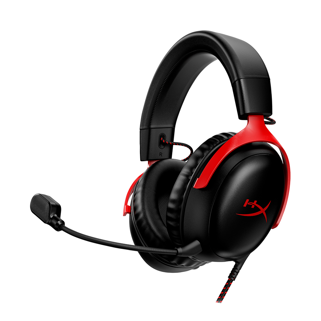<p>HyperX Cloud III - Auriculares gaming (negro-rojo).Los HyperX Cloud III son la evoluci&oacute;n de nuestros legendarios Cloud II, que son reconocidos por su confort, calidad de sonido y durabilidad. Con la espuma viscoel&aacute;stica de calidad caracter&iacute;stica de HyperX en las almohadillas de la diadema y de las orejas, ofrece un ajuste c&oacute;modo perfecto para largas sesiones de juego. Tambi&eacute;n cuenta con unos nuevos transductores angulares recalibrados de 53 mm para una experiencia de escucha &oacute;ptima. El micr&oacute;fono mejorado de 10 mm captura con gran claridad las conversaciones dentro del juego y las llamadas. Los sencillos controles del casco de los auriculares te ofrecen un acceso r&aacute;pido y directo para silenciar el micr&oacute;fono o ajustar el volumen. El indicador LED de silencio del micr&oacute;fono muestra claramente si tienes el micr&oacute;fono silenciado. Compatibles con PC, PS5, PS4, Xbox Series X|S, Xbox One, Nintendo Switch, Mac y dispositivos m&oacute;viles. Disfruta de una comodidad y un sonido inigualables en tus plataformas favoritas.</p>