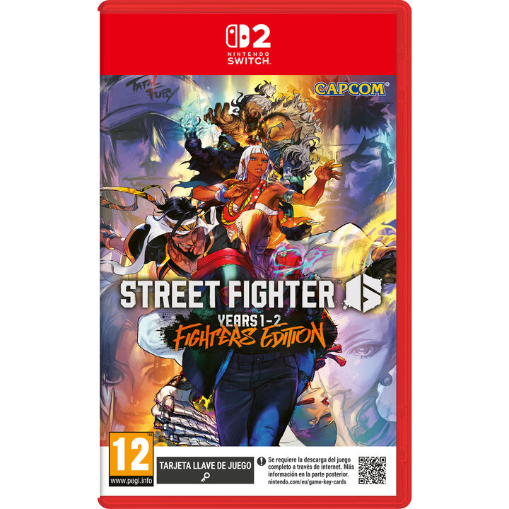 STREET FIGHTER 6: YEAR 1-2 FIGHTERS EDITION SWITCH 2 TARJETA LLAVE DE JUEGO PARA NINTENDO SWITCH 2 VERSIÓN ESPAÑOLA GARANTÍA EUROPEA EU WARRANTY
*** TARJETA LLAVE DE JUEGO:Se requiere la descarga del juego completo a través de internet. Más información en la parte posterior. nintendo.com/eu/game-key-cards***
IDIOMAS:
Vive en tu propia piel el próximo paso en la evolución de Street Fighter con Street Fighter 6, que incluye tres modos de juego distintos, nuevas funciones de juego y gráficos mejorados. Lucha por llegar a lo más alto con los nuevos modos de juego exclusivos de Nintendo Switch 2, como «Local Wireless One on One» y «Avatar Matches». Disfruta también de nuevos modos grupales que utilizan los mandos Joy-Con 2, como «Gyro Battle» y «Campeonato calórico».
 
Video will open in a new window