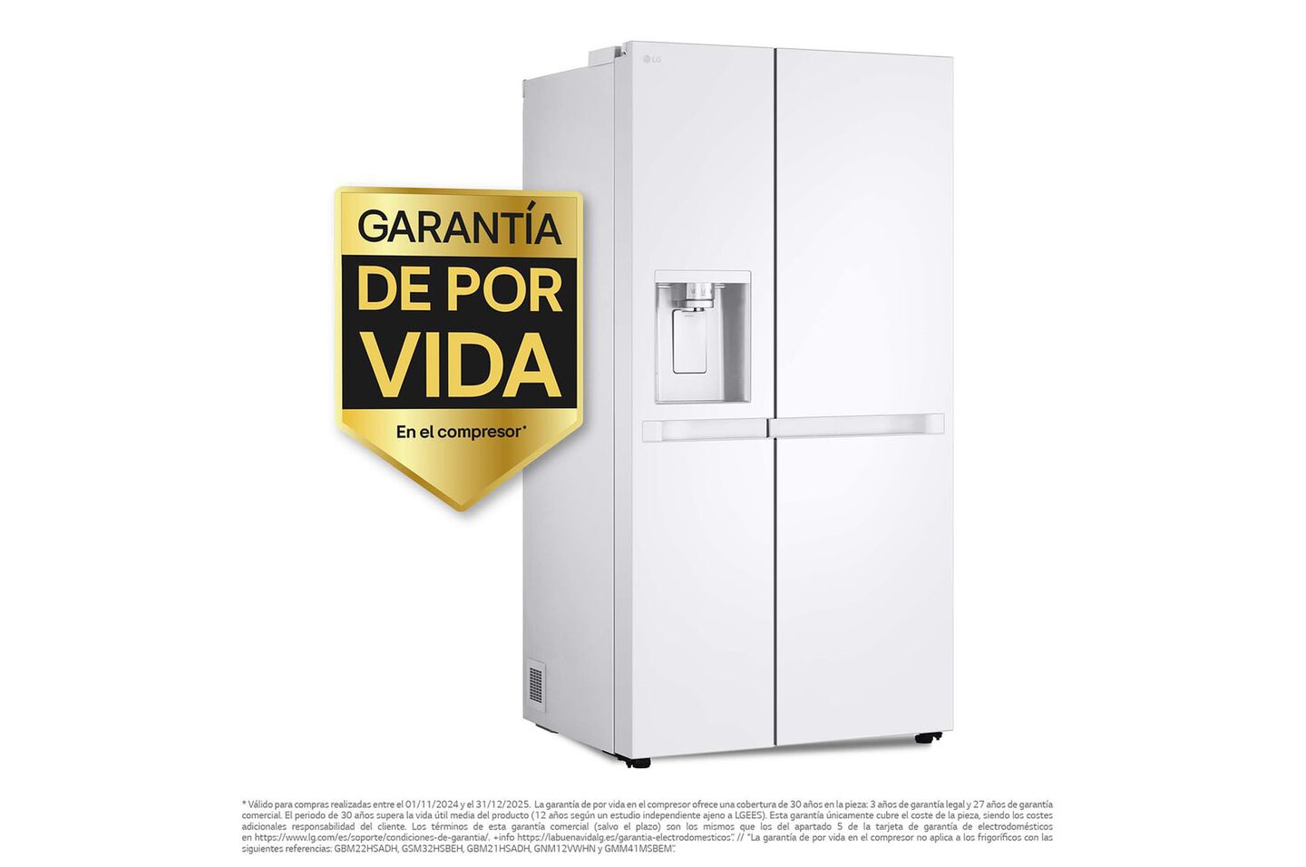 Frigor&iacute;fico Side by Side 638 L blanco, No Frost, Smart Inverter, l&iacute;nea eficiente E.