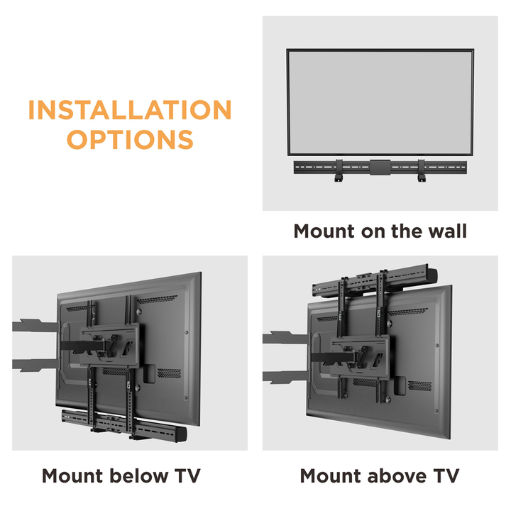 Soporte universal para barra de sonido