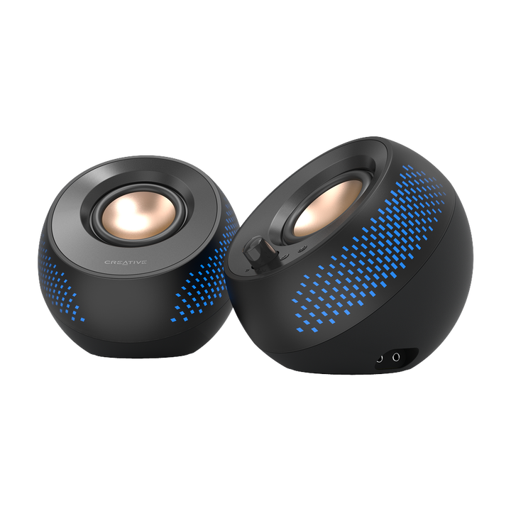 Altavoces para ordenador 2.0 USB-C con iluminaci&oacute;n RGB personalizable