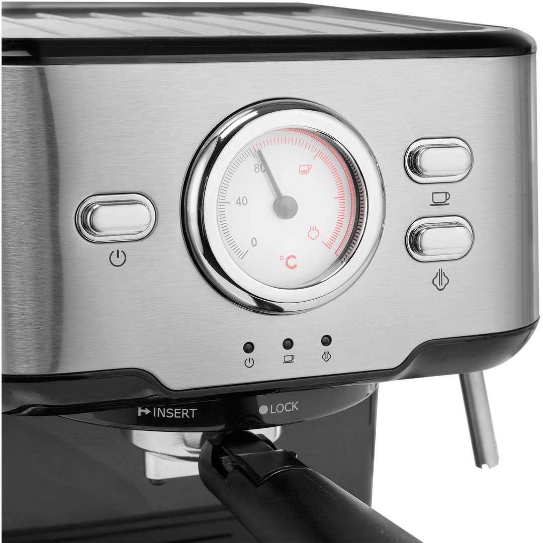 Cafetera Espresso + c&aacute;psulas 1100W Inoxidable