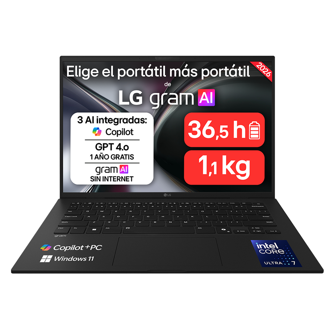 Port&aacute;til 14 pulgadas Intel Core U7 14Z90U-G.AU85BN