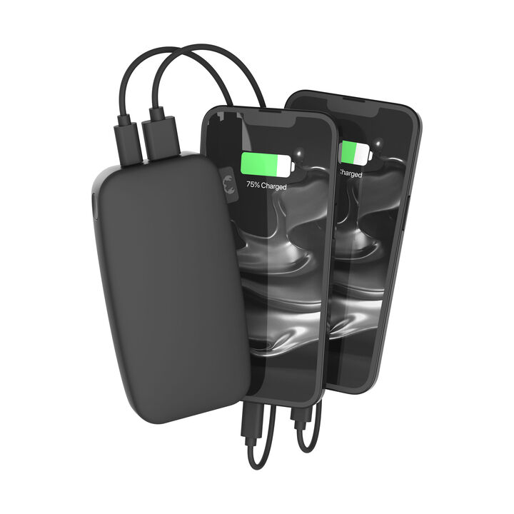 Batería recargable de bolsillo Nuestros últimos Powerbanks tienen un diseño suave y, gracias a la función de carga rápida, son más rápidos que nunca. Con 20W Power Delivery sus dispositivos estarán listos para funcionar antes de que se de cuenta. El Powerbank 12000 mAh puede cargar su teléfono hasta 4 veces y su tablet hasta 2 veces. 

· Carga ultrarrápida con suministro de energía de 20 W 

· Carga hasta el 50% en 30 min 

· 6 características de seguridad 

· Aprobado para avión