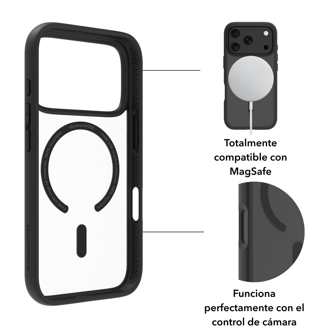 Funda iPhone 17 Pro Max MS Negro + ECO PROTECTOR