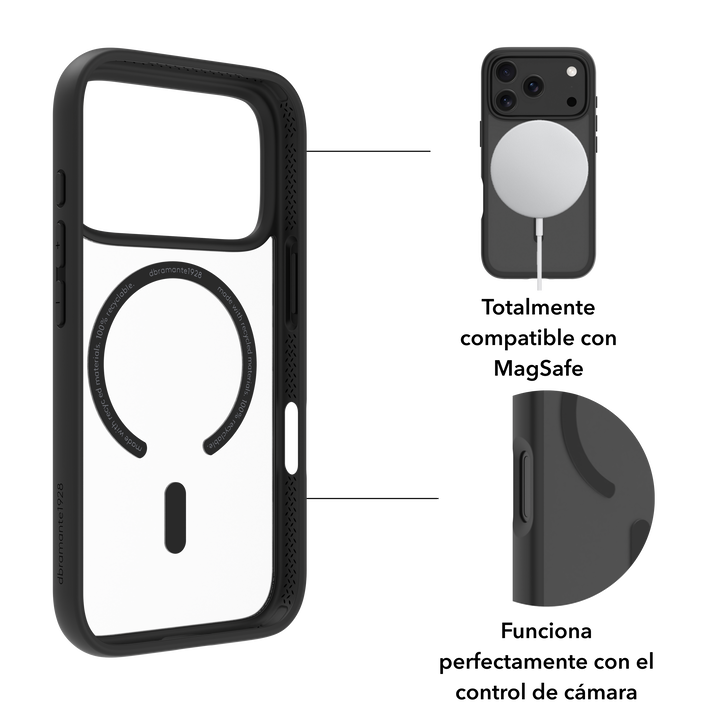 Funda iPhone 17 Pro Max Magsafe Negro + Protector