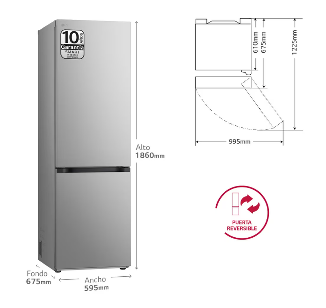 Frigor&iacute;fico Combi GBV5140CPY  Acero Inoxidable