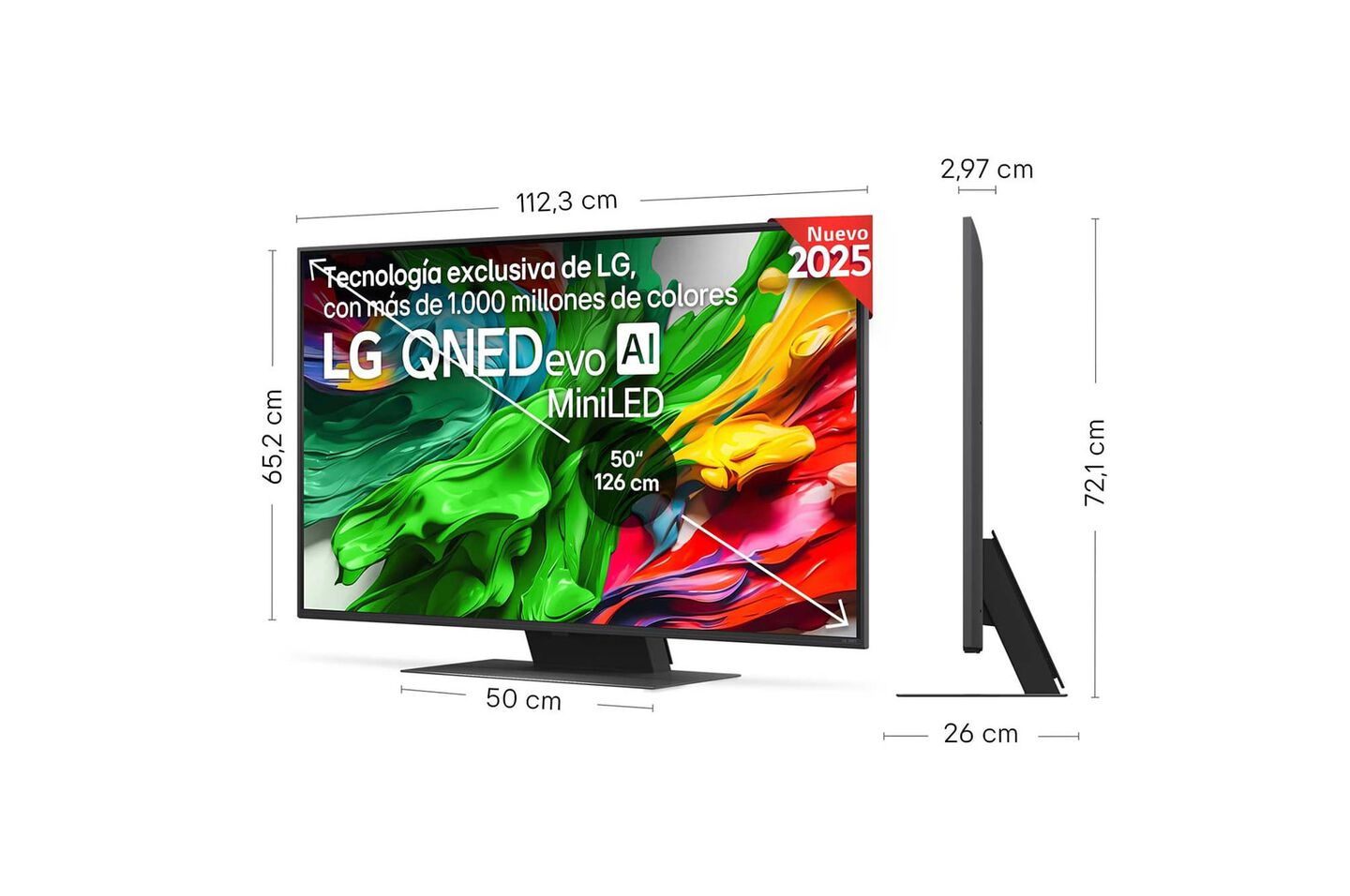 Smart TV LG QNED evo AI QNED86 50 pulgadas MiniLED 4K 2025