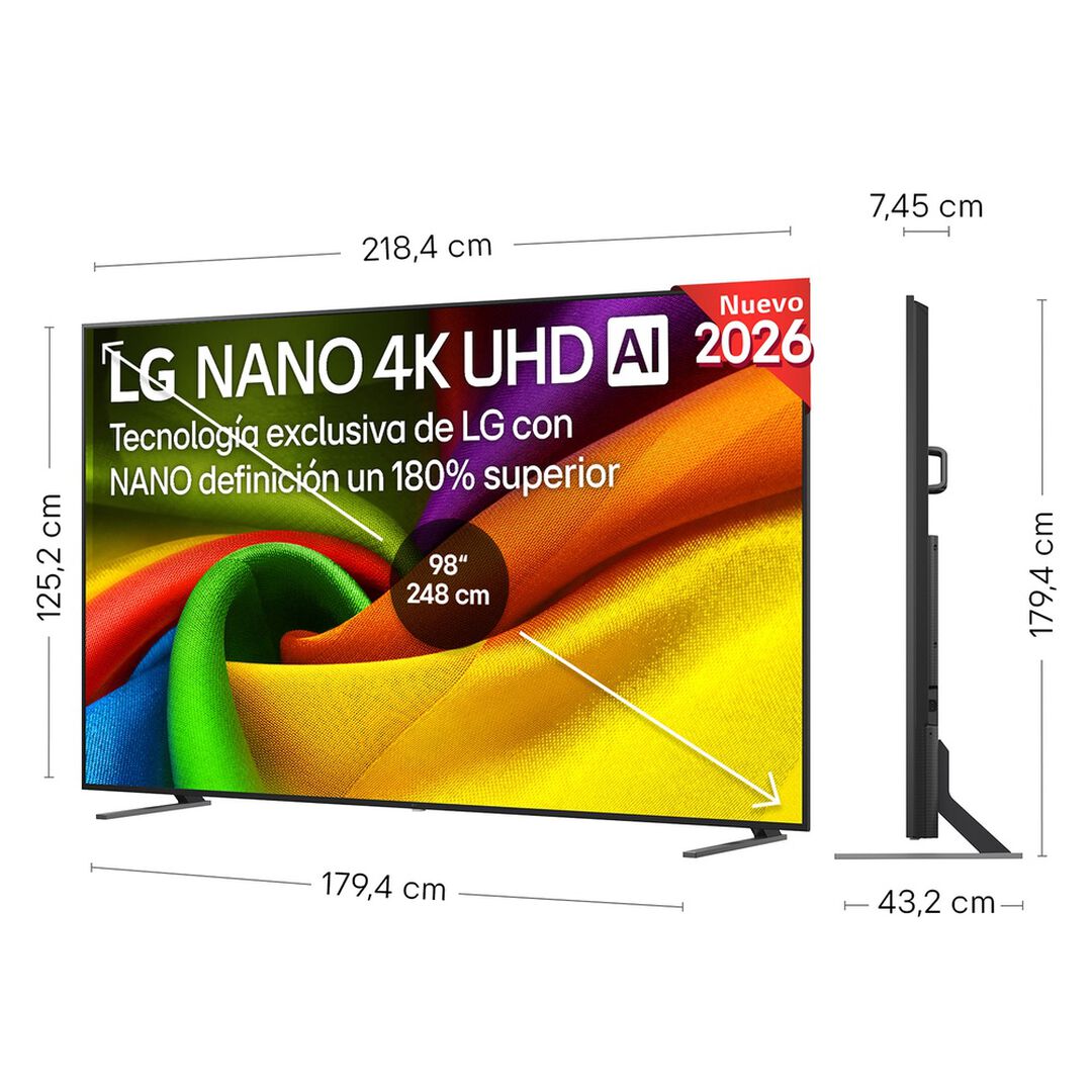 Smart TV NANO 4K UHD AI 98 pulgadas 98NU900B