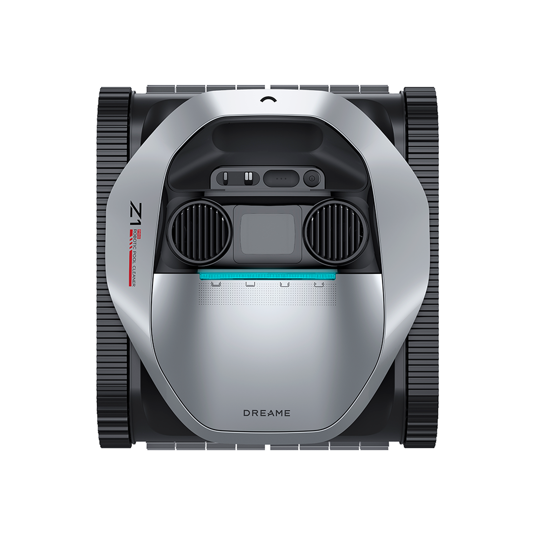 Robot limpiafondos para piscina,  Fondo, Pared, Cota de agua, se puede utilizar  en piscina elevada/piscina encastrada. Confíe la limpieza y el mantenimiento de su piscina al robot limpiafondos Dreame Z1 Pro en gris. Este robot limpiafondos inalámbrico elimina las hojas y los residuos del fondo de la piscina o adheridos a sus paredes. Robot limpiafondos para piscina,  Fondo, Pared, Cota de agua, se puede utilizar  en piscina elevada/piscina encastrada. Confíe la limpieza y el mantenimiento de su piscina al robot limpiafondos Dreame Z1 Pro en gris. Este robot limpiafondos inalámbrico elimina las hojas y los residuos del fondo de la piscina o adheridos a sus paredes.