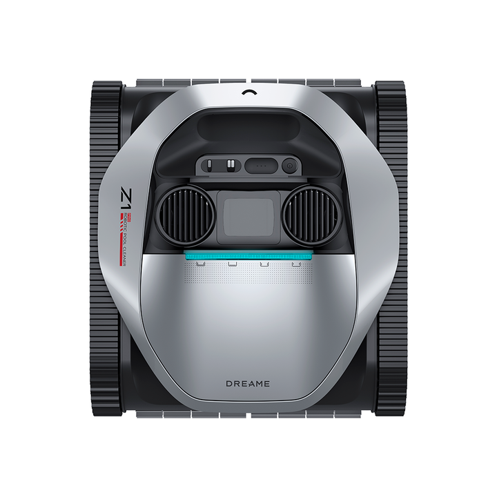 Robot limpiafondos para piscina,  Fondo, Pared, Cota de agua, se puede utilizar  en piscina elevada/piscina encastrada. Confíe la limpieza y el mantenimiento de su piscina al robot limpiafondos Dreame Z1 Pro en gris. Este robot limpiafondos inalámbrico elimina las hojas y los residuos del fondo de la piscina o adheridos a sus paredes. Robot limpiafondos para piscina,  Fondo, Pared, Cota de agua, se puede utilizar  en piscina elevada/piscina encastrada. Confíe la limpieza y el mantenimiento de su piscina al robot limpiafondos Dreame Z1 Pro en gris. Este robot limpiafondos inalámbrico elimina las hojas y los residuos del fondo de la piscina o adheridos a sus paredes.