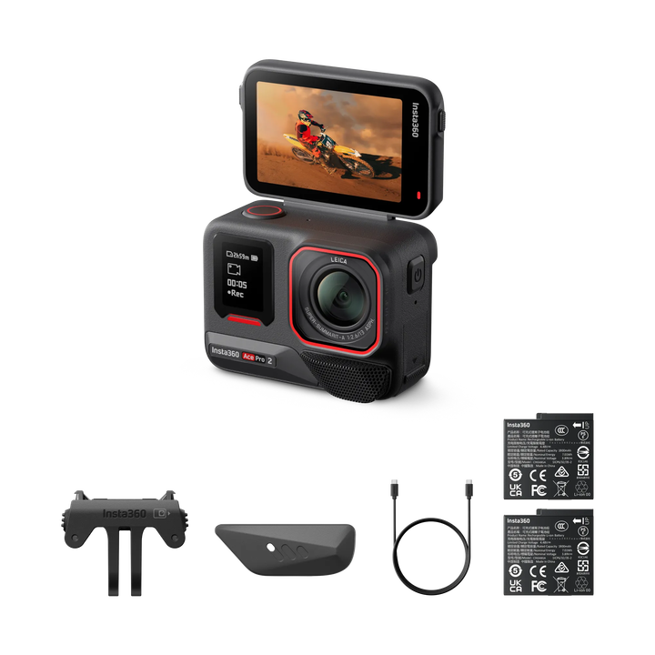 La cámara deportiva Insta360 Ace Pro 2 es una potente cámara de acción de diseñada conjuntamente con Leica. Tiene una calidad de imagen increíble, una estabilización de vídeo FlowState y una gran autonomía de 180 minutos.