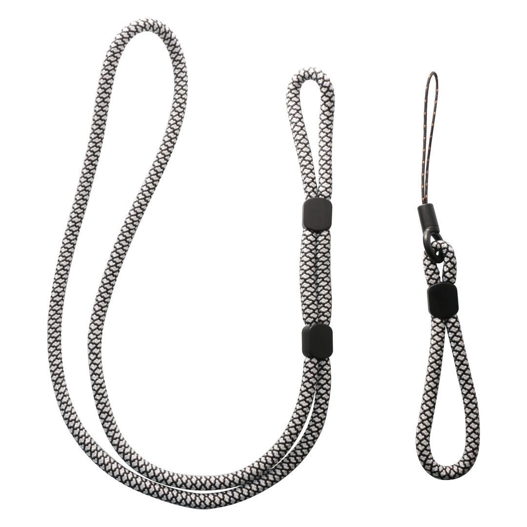 Mant&eacute;n siempre tu smartphone contigo de manera segura y ecol&oacute;gica con nuestros colgantes universales que incluyen una tarjeta fabricada en TPU transparente (certificado GRS) y un cord&oacute;n 100% reciclable, . 

El cord&oacute;n est&aacute; especialmente dise&ntilde;ado para adaptarse a tu estilo de vida. Con dos partes desmontables, el cord&oacute;n completo tiene una longitud de 55cm, perfecto para llevarlo colgado en el cuello o enrollado en el brazo. Adem&aacute;s, al desmontarlo, obtienes un cord&oacute;n peque&ntilde;o de 15 cm, ideal para llevarlo cogido entre los dedos, garantizando as&iacute; la seguridad de tu smartphone en todo momento.

En muvit for change nos comprometemos a donar el 1% de los ingresos para el planeta*.