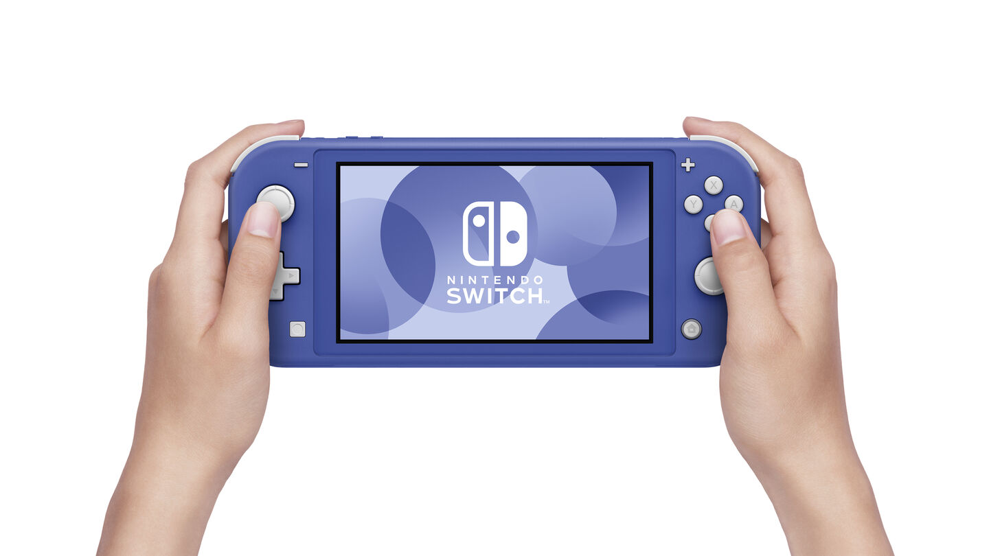 NINTENDO SWITCH LITE COLOR AZUL CONSOLA PORT&Aacute;TIL VERSI&Oacute;N ESPA&Ntilde;OLA