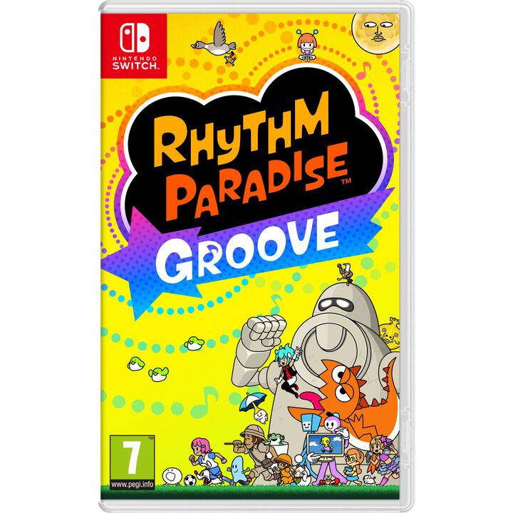 RHYTHM PARADISE GROOVE SWITCH JUEGO F&Iacute;SICO PARA NINTENDO SWITCH VERSI&Oacute;N ESPA&Ntilde;OLA GARANT&Iacute;A EUROPEA EUROPEAN WARRANTY

&iexcl;Siente el ritmo!

&iexcl;Sigue el comp&aacute;s de la m&uacute;sica en Rhythm Paradise Groove para Nintendo Switch! Descubre una animada colecci&oacute;n de juegos r&iacute;tmicos divertid&iacute;simos, algunos de los cuales amenizan las melod&iacute;as del aclamado productor japon&eacute;s Tsunku♂.


&iexcl;El ritmo lo puede todo! 

Solamente hay una regla, y no cambia por muy estramb&oacute;tica que sea la situaci&oacute;n: &iexcl;hay que pulsar los botones al comp&aacute;s de la melod&iacute;a! Salta por aros, atrapa hortalizas al vuelo, blande un mazo y montones de cosas m&aacute;s. D&eacute;jate guiar por la m&uacute;sica &iexcl;y ser&aacute;s capaz de mil y una haza&ntilde;as!
