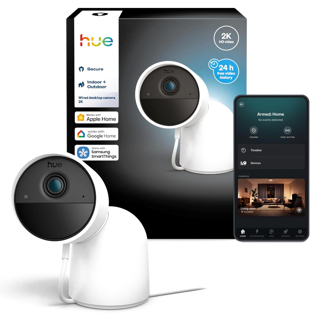 C&aacute;mara Videovigilancia Hue Secure 2K sobremesa