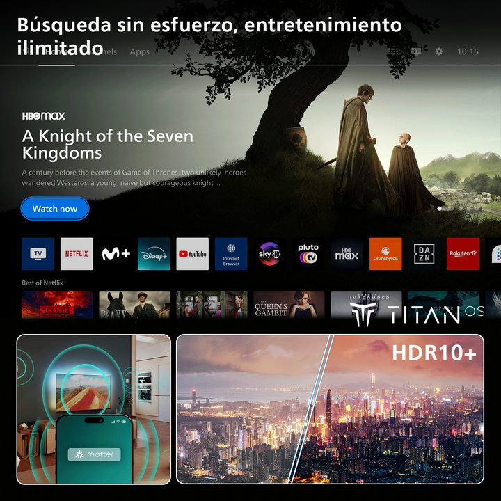 43" 4K LED Ambilight Smart TV