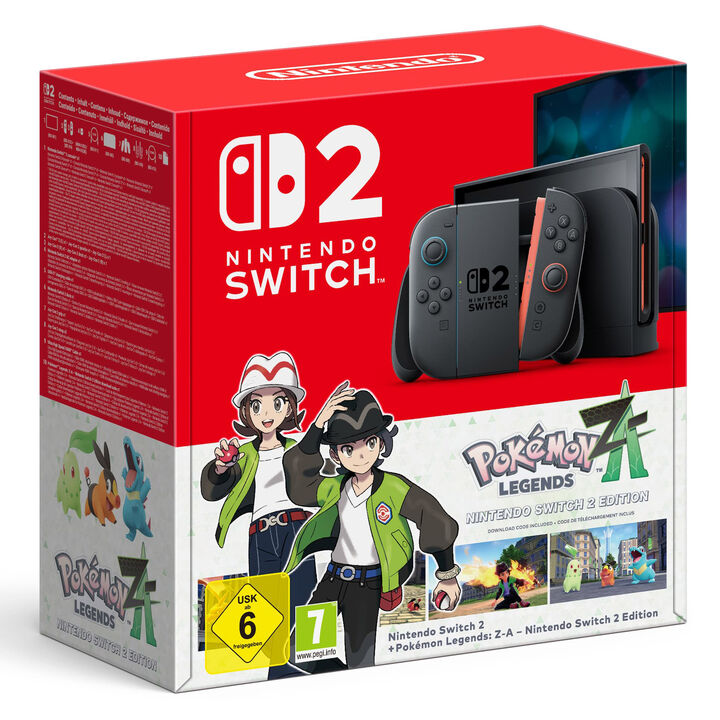 CONSOLA NINTENDO SWITCH 2 + LEYENDAS POKEMON LEGENDS ZA SWITCH 2 EDITION CÓDIGO D DESCARGA VERSIÓN ESPAÑOLA GARANTÍA EU.