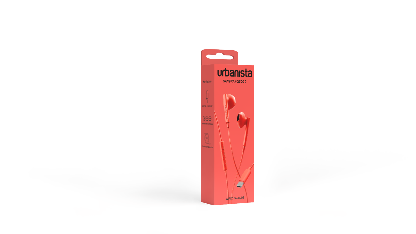 Auriculares San Francisco 2 Poppy Orange