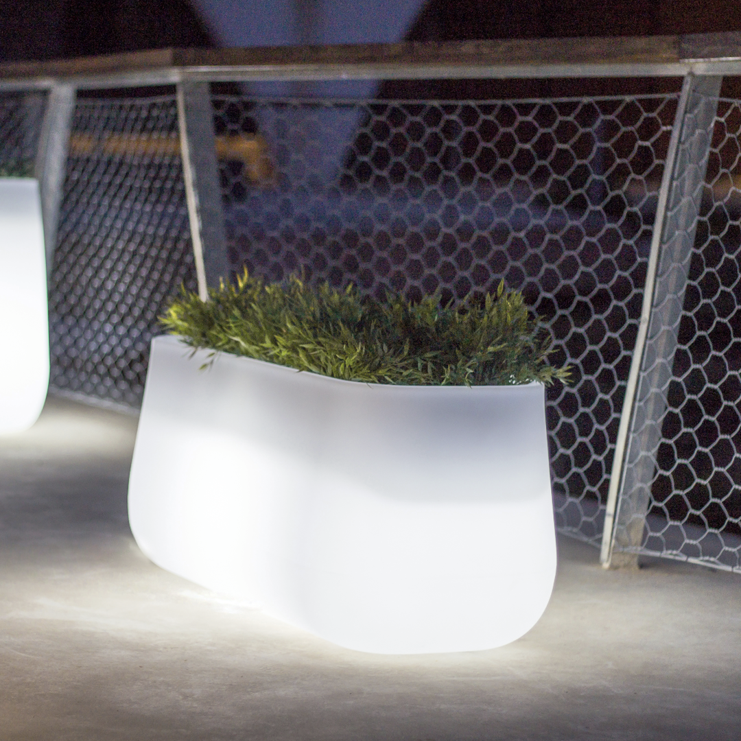 Jardinera Camelia large Solar + Bater&iacute;a Luz RGBWW