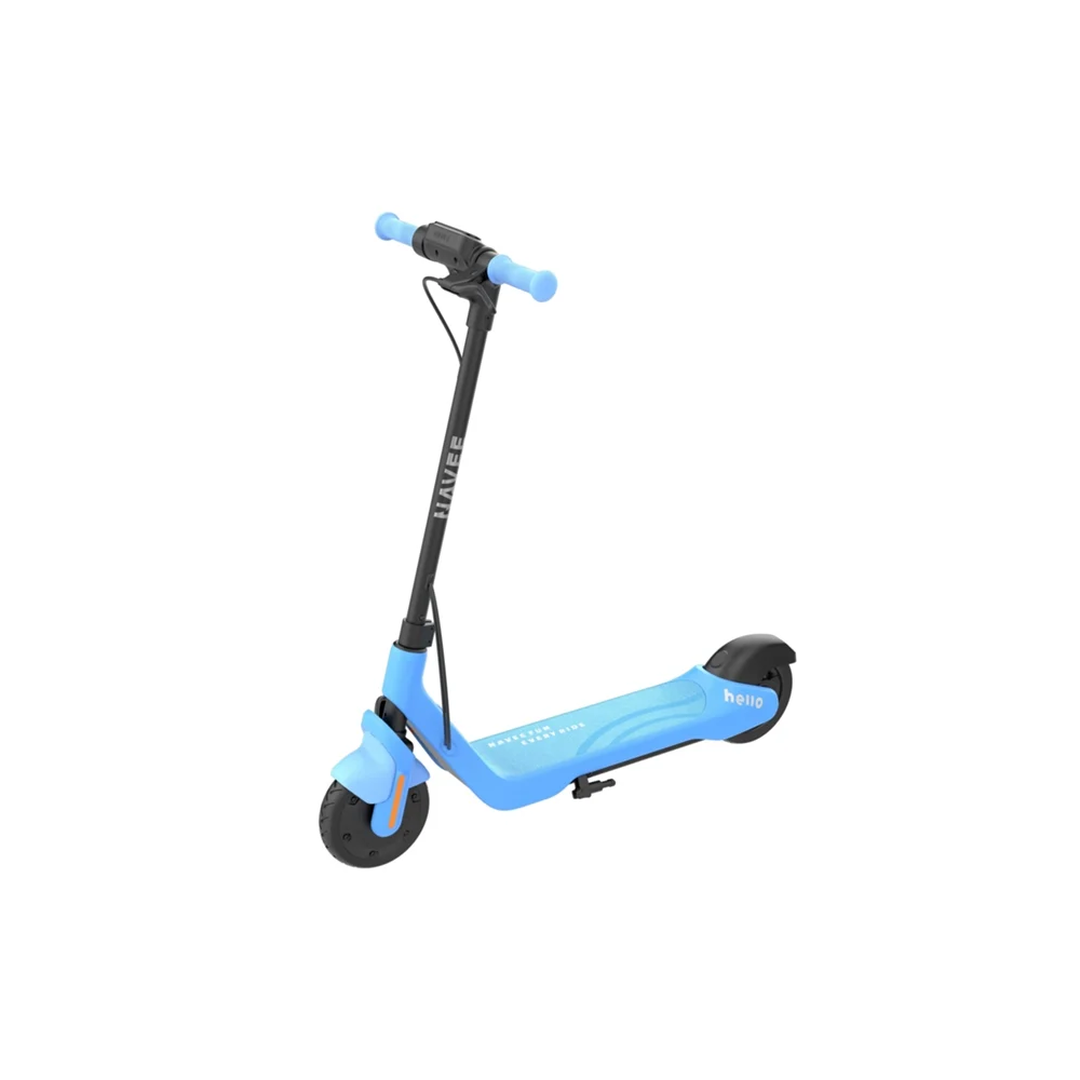 Patinete el&eacute;ctrico para ni&ntilde;os K100. Tres modos de conducci&oacute;n /Est&aacute;ndar, Deportivo, Asistencia el&eacute;ctrica/. De 6 a 14 a&ntilde;os. Control del l&iacute;mite de velocidad a trav&eacute;s de la APP de NAVEE. Neum&aacute;ticos huecos interiores de 7 pulgadas. Sistema de frenado de seguridad. Control mediante APP inteligente. Luz ambiental RGB. Carga m&aacute;xima de 50 kg. Potencia nominal del motor 130W. Potencia m&aacute;xima 160W. Velocidad m&aacute;xima 16 km/h.