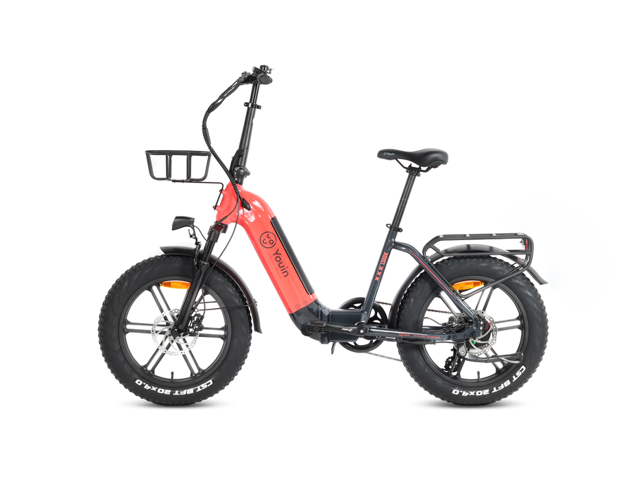 E-BIKE 20"  FAT YOUIN LUXOR II - CORAL / NEGRO