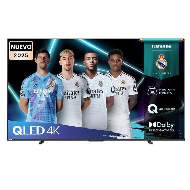 El Hisense 100E7Q-PRO es un televisor QLED de 100 pulgadas dise&ntilde;ado para ofrecer una experiencia cinematogr&aacute;fica y de juego de alto nivel. 

Con tecnolog&iacute;a de color Quantum Dot, frecuencia de actualizaci&oacute;n de 144Hz y sonido envolvente Dolby Atmos, este modelo est&aacute; pensado para quienes buscan lo mejor en imagen, rendimiento y dise&ntilde;o.
