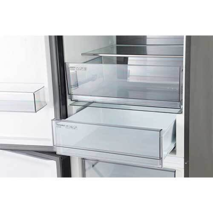 Frigorífico Combi 201x60 Total No Frost TCL RP456BIC0EU Mega Space Capacidad XL Inox Clase C