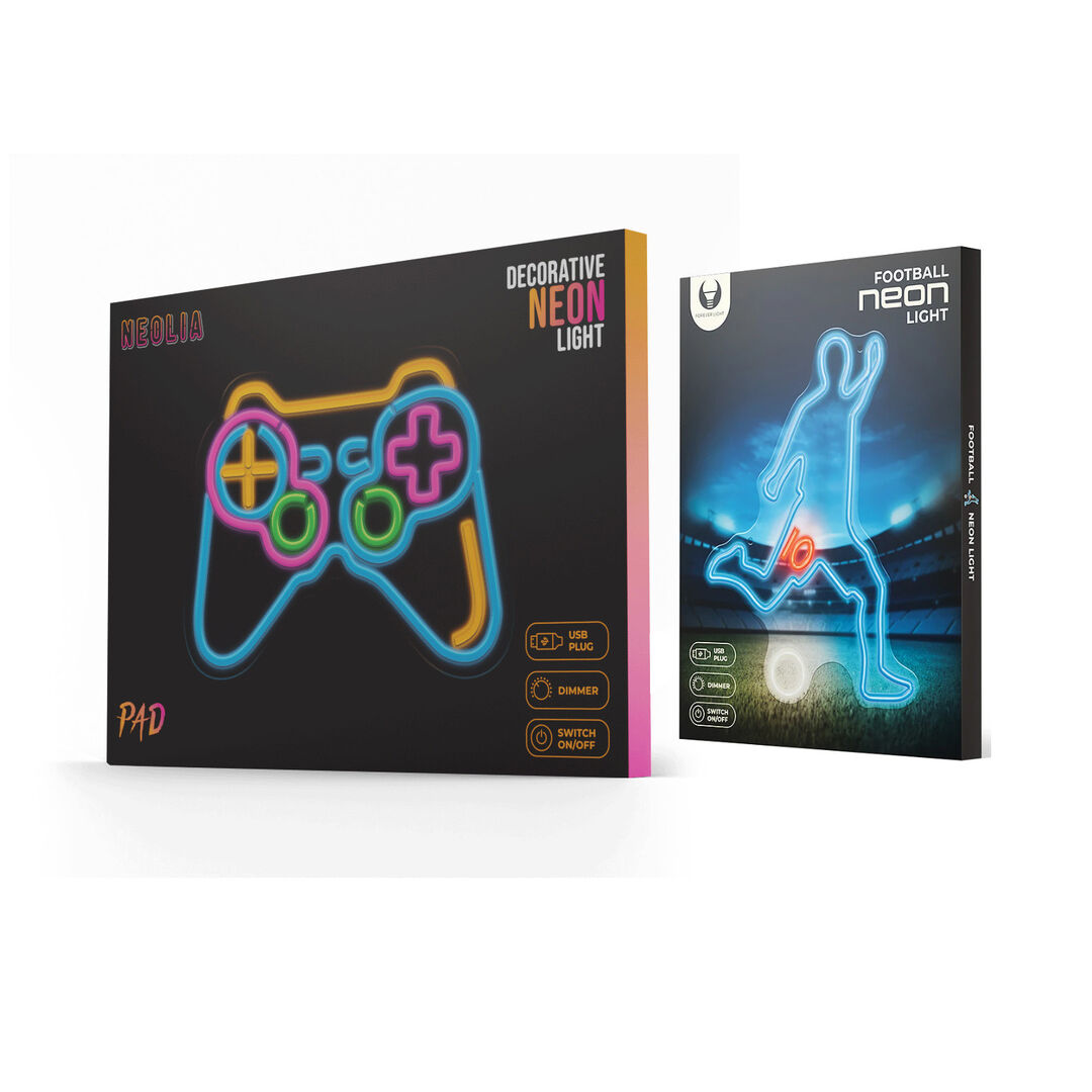 EL pack de neones LED Forever ofrece un efecto de luz colorido que transforma cualquier habitación al instante. Gracias a su tecnología LED de alta eficiencia, consume poca electricidad, alimentado a través de un puerto USB. Además, cuenta con una función de atenuación incorporada que te permite ajustar el brillo a tu gusto. Ofrecen una iluminación moderna que añadirá un efecto nico y colorido.