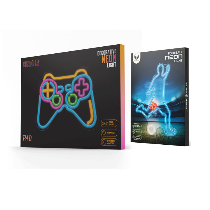 EL pack de neones LED Forever ofrece un efecto de luz colorido que transforma cualquier habitación al instante. Gracias a su tecnología LED de alta eficiencia, consume poca electricidad, alimentado a través de un puerto USB. Además, cuenta con una función de atenuación incorporada que te permite ajustar el brillo a tu gusto. Ofrecen una iluminación moderna que añadirá un efecto nico y colorido.