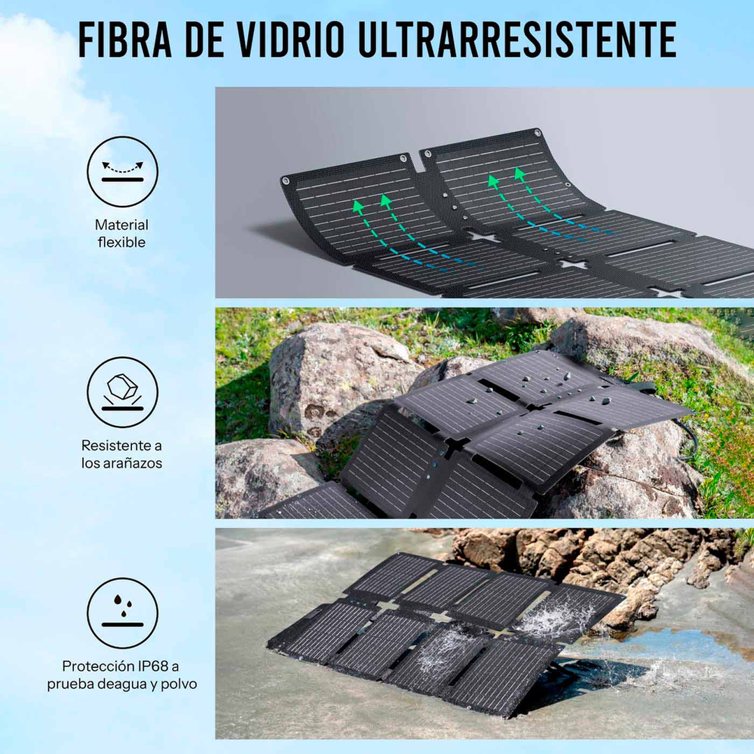 Panel Solar Port&aacute;til 60W Ultraligero PS60