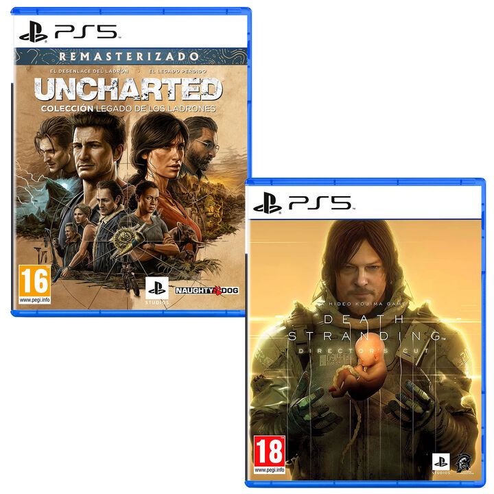 Pack Videojuegos Uncharted: Colecci&oacute;n Legado de los Ladrones PS5 + Death Stranding  Director's Cut PS5