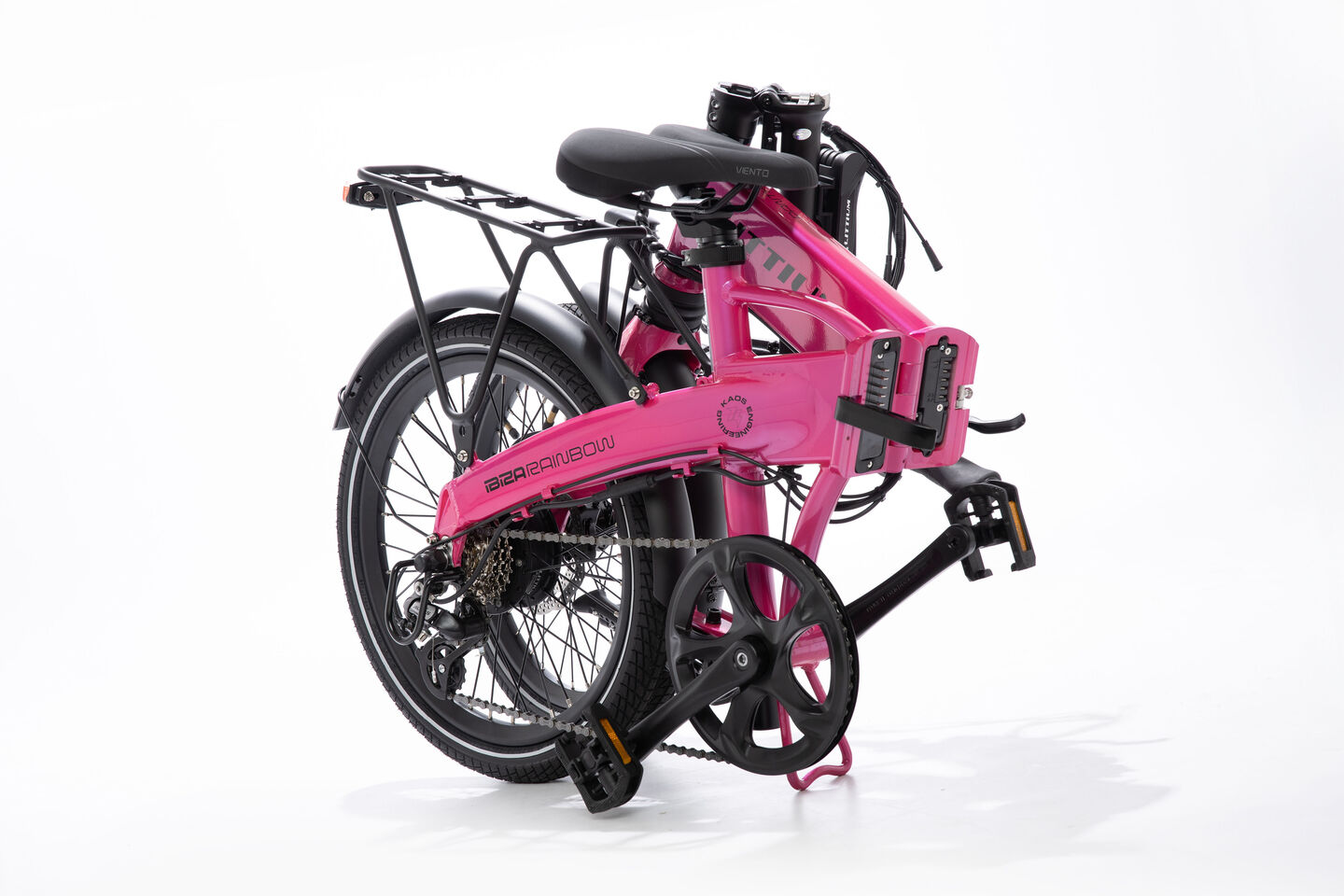 Bicicleta El&eacute;ctrica Plegable Pink Bater&iacute;a 10,4Ah