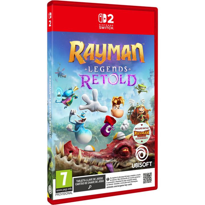 PREVENTA RAYMAN LEGENDS RETOLD NINTENDO SWITCH 2 TARJETA LLAVE DE JUEGO VERSI&Oacute;N ESPA&Ntilde;OLA