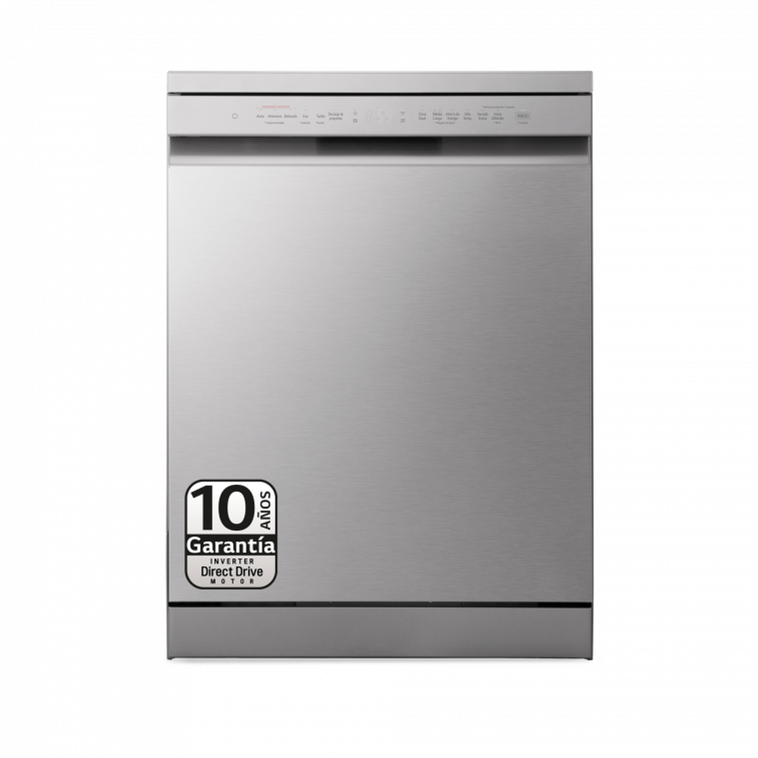 Lavavajillas 14 servicios Inox con QuadWash, autodiagn&oacute;stico y rack flexible.