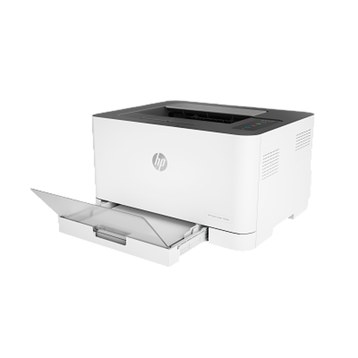 HP Color Laser 150nw a color más pequeña del mundo de su categoría. Imprime y obtén resultados en color de alta calidad, incluso desde tu teléfono.