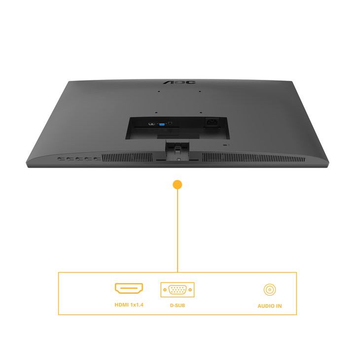 AOC 27B3HA2 Monitor 27" FHD, 120Hz, IPS, 1ms MPRT, Adaptive Sync. (1920x1080, 1x HDMI 1.4), Negro