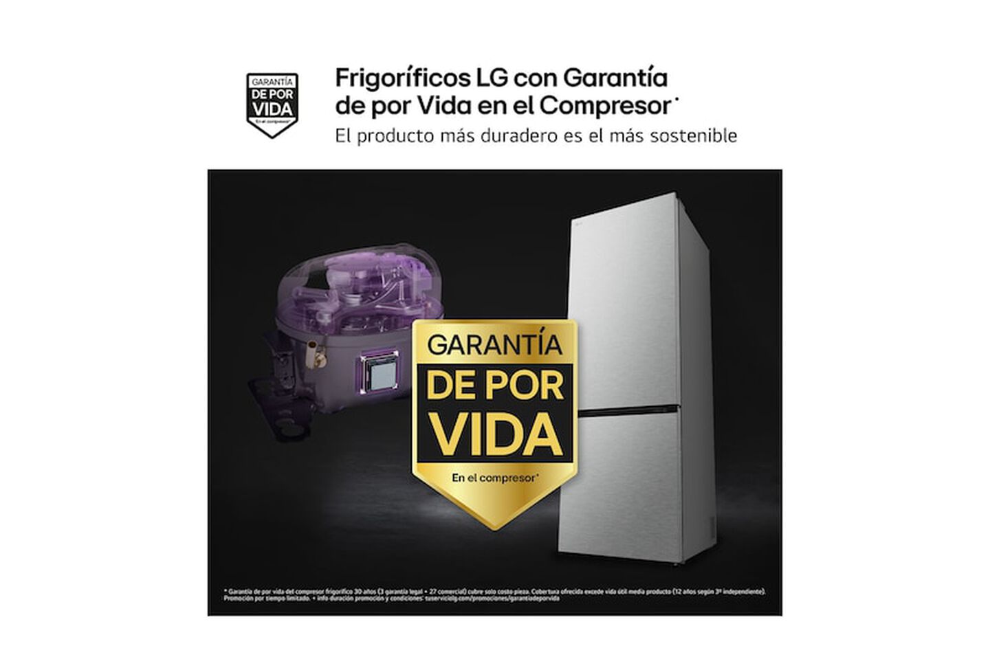 Frigorífico Combi LG GBBW726CMB, 465L, No Frost, DoorCooling+, Linear Cooling, Negro mate, Clase C