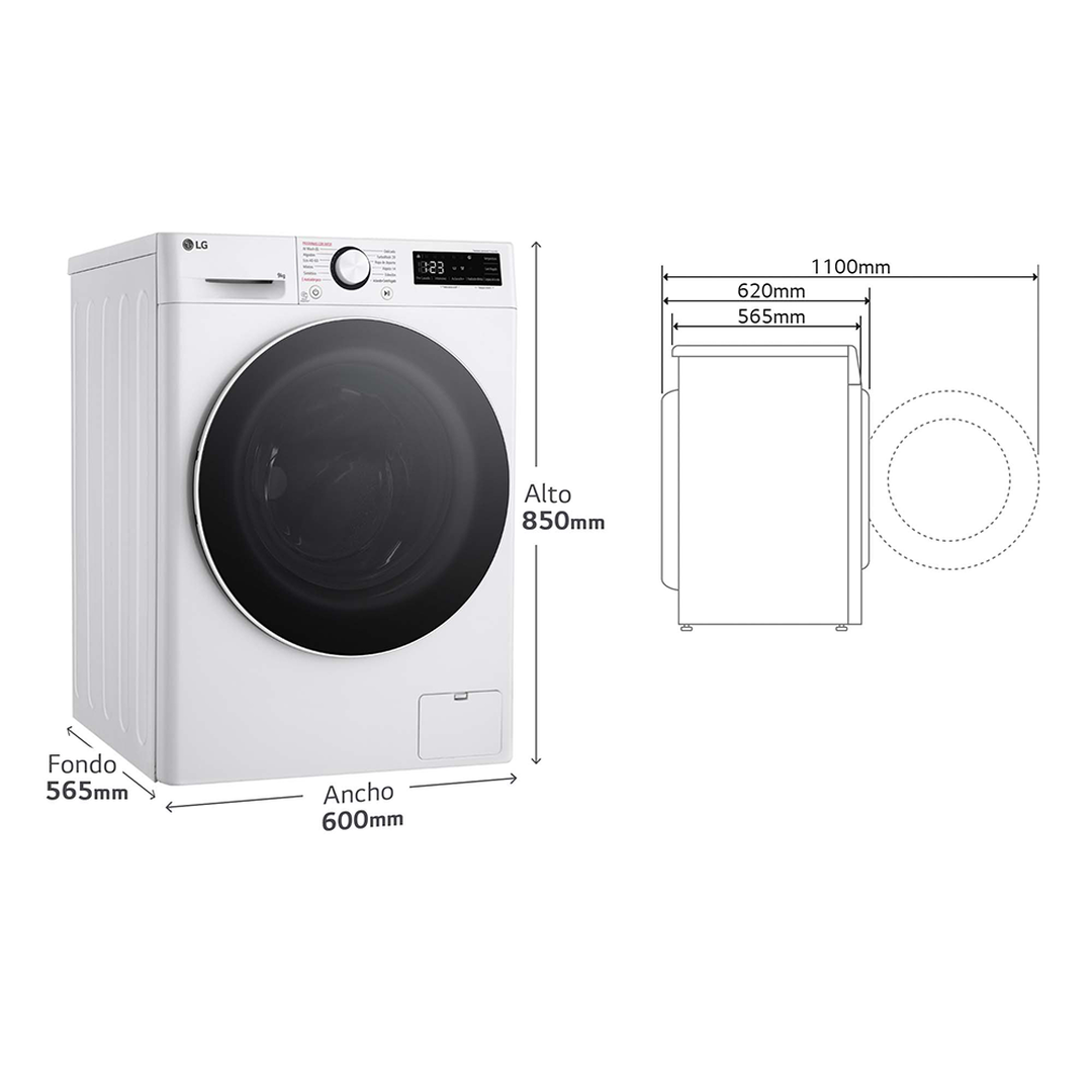 Lavadora F4WR6009A0W 9 Kg Blanco