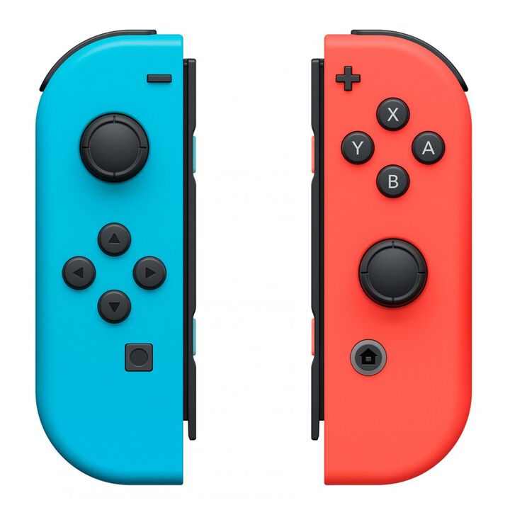 Conjunto compuesto por 2 mandos Joy-Con, uno Izquierda  y otro Derecha.


MANDOS JOY-CON

Un mando o dos, en vertical o en horizontal, control por movimiento o mediante botones&hellip; Con los nuevos mandos Joy-Con para Nintendo Switch tendr&aacute;s flexibilidad total a la hora de jugar y descubrir&aacute;s nuevas formas de interactuar que transformar&aacute;n por completo tus experiencias de juego.

Su dise&ntilde;o incluye la sofisticada funci&oacute;n de vibraci&oacute;n HD, que ofrece una vibraci&oacute;n mucho m&aacute;s realista que antes, y permite utilizar uno en cada mano o compartirlos con un amigo; adem&aacute;s de poder incorporarlos al armaz&oacute;n para controles Joy-Con (venta por separado) que los transformar&aacute; en un mando de estilo tradicional. Cada Joy-Con contiene sus propios botones, sensor de aceler&oacute;metro y sensor de movimiento que posibilita que puedan funcionar como un mando independiente.

Adem&aacute;s, los Joy-Con integran nuevas prestaciones que hacen de Nintendo Switch m&aacute;s interactiva. Por un lado, el Joy-Con izquierdo tiene un bot&oacute;n de captura para hacer capturas de pantalla durante tus partidas y compartirlas a trav&eacute;s de las redes sociales. El Joy-Con derecho, por su parte, dispone de un punto NFC para usar figuras amiibo, as&iacute; como una c&aacute;mara infrarroja de movimiento que detecta la distancia, forma y movimiento de objetos cercanos en los juegos dise&ntilde;ados para esta tecnolog&iacute;a.