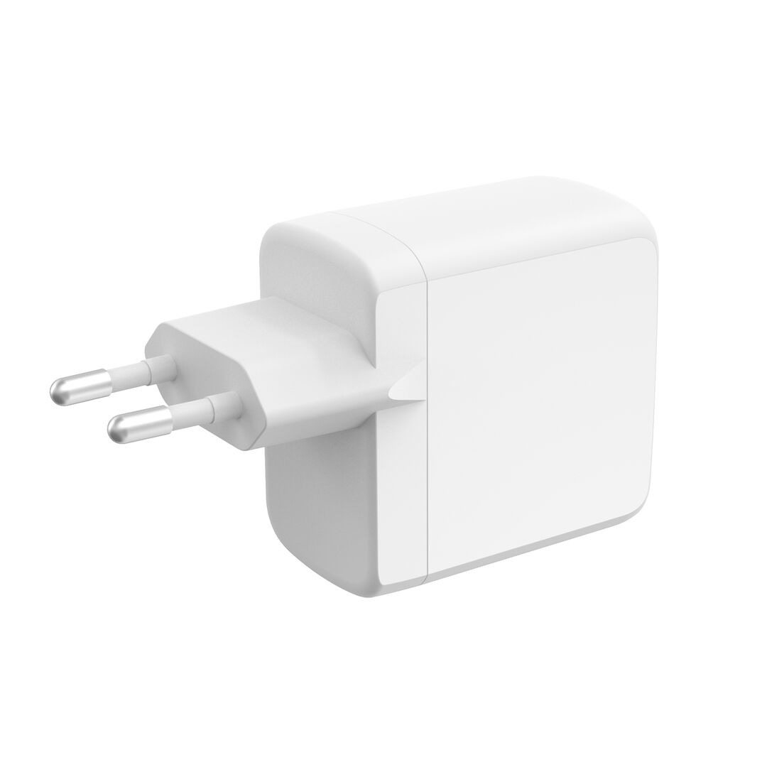 Un cargador potente y versátil para todos tus dispositivos: la solución perfecta para cargar de manera rápida y eficiente desde un solo adaptador. Con dos puertos USB-C y un puerto USB-A, ofrece una carga inteligente y dinámica gracias a sus tecnologías GaN, Power Delivery 3.0 y PPS, ideales para portátiles, smartphones, tablets y más.
