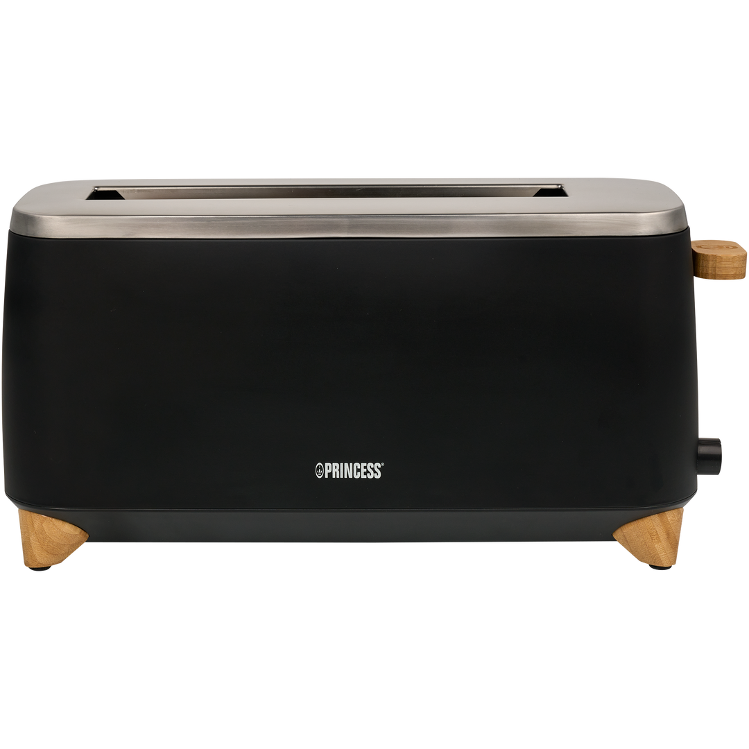 Princess 142361 Tostadora Pure, una tostadora de hermoso diseño que combina funcionalidad y estilo. Con su función de ranura larga, ahora puedes tostar 2 rebanadas al mismo tiempo, y sin esfuerzo. Con 6 niveles de tostado. Princess 201862 Exprimidor Pure Gracias a su acabado de bambú auténtico y al cuerpo negro mate, el Princess 201862 Exprimidor Pure llama la atención en cualquier cocina moderna. La boquilla de tres vías del exprimidor es única y gracias al sistema antigoteo, su encimera se mantendrá limpia. El Princess 236061 Hervidor Pure es un hervidor de precioso diseño que combina estilo y funcionalidad. Con una gran capacidad de 1,7 l y una base giratoria de 360°, ofrece comodidad y facilidad de uso. La alta potencia de 3000 W garantiza que el agua se caliente rápidamente, lo cual te permite ahorrar tiempo y energía.