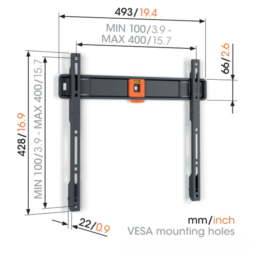 Soporte TV Fijo TVM 1403, de 32" a 77"