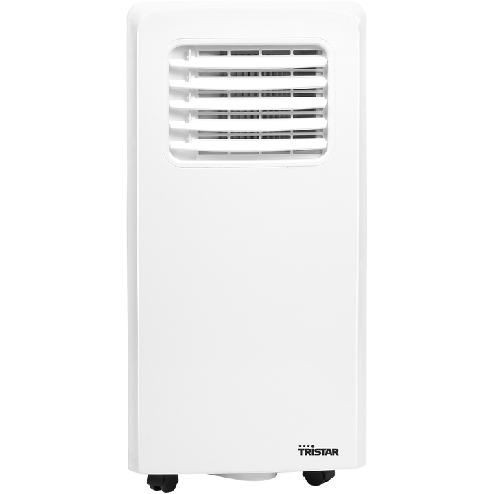 Tristar AC-5529 Aire acondicionado
Capacidad de enfriamiento: 9000 BTU
Capacidad de enfriamiento: 2.6 kW
Clase energ&eacute;tica: A 
Modos de operaci&oacute;n: Deshumificador; Refrigeraci&oacute;n; Ventilador 
Ajustes de velocidad: 2 
Funci&oacute;n de temporizador: 1-24 h
Mando a distancia
Alcance: 80 m&sup3;
Nivel sonoro: 65 dB
Indicador de dep&oacute;sito de agua lleno