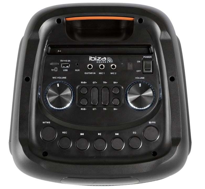 <p class="descripcion-producto">
  Este elegante altavoz multifunci&oacute;n iluminar&aacute; todas tus fiestas y eventos. 
  Con sus juegos de luces alrededor de los altavoces y a lo largo de los laterales del equipo, 
  as&iacute; como con los 2 estroboscopios en la parte superior e inferior, 
  este altavoz cautivar&aacute; a tus invitados y los animar&aacute; a disfrutar.
</p>