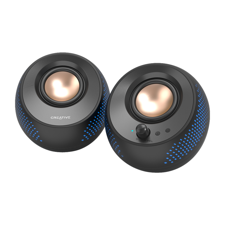 Altavoces para ordenador 2.0 USB-C con iluminaci&oacute;n RGB personalizable